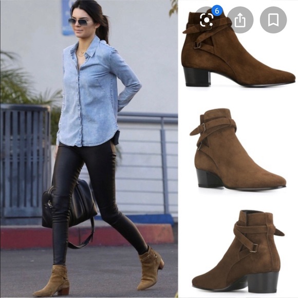 Saint Laurent west jodhpur boot suede - Picture 5 of 6